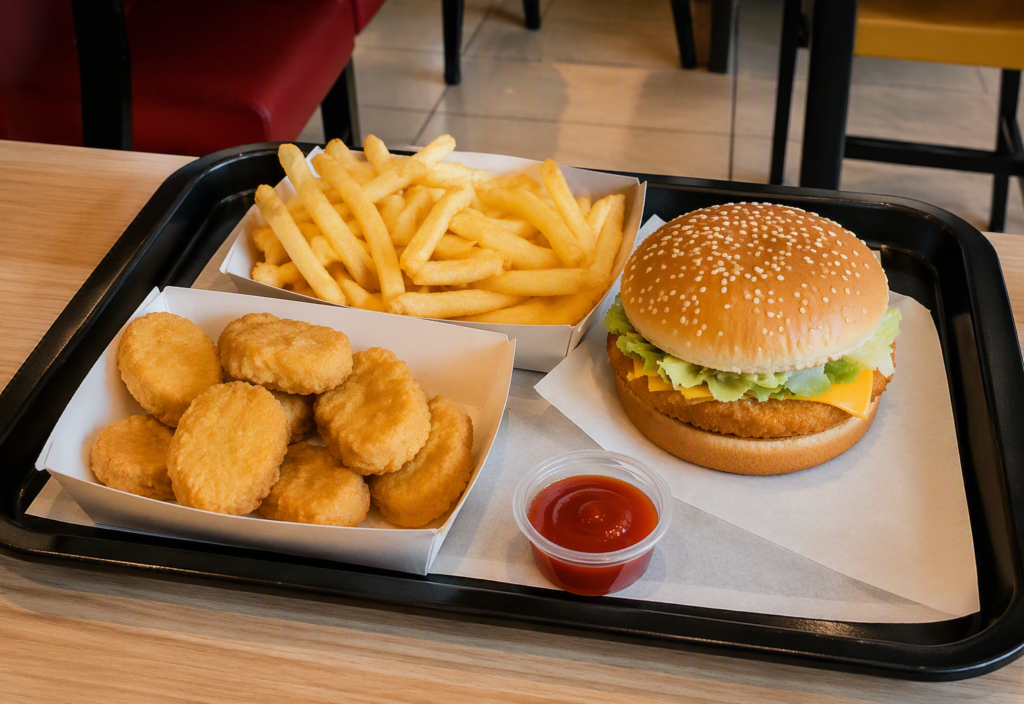 Frittiertes wie Pommes Frittes oder Burger enthalten oft viele gesättigte Fettsäuren.